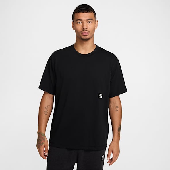 Uomo Nero Top maglie e t shirt. Nike IT